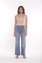 Carica l'immagine nel visualizzatore di Gallery, top in raso di viscosa con nodo - mimì muà - beige