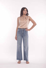 Carica l'immagine nel visualizzatore di Gallery, top in raso di viscosa con nodo - mimì muà - beige