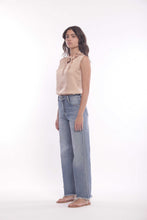Carica l'immagine nel visualizzatore di Gallery, top in raso di viscosa con nodo - mimì muà - beige