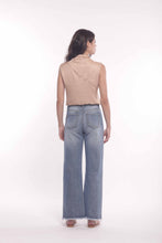 Carica l'immagine nel visualizzatore di Gallery, top in raso di viscosa con nodo - mimì muà - beige