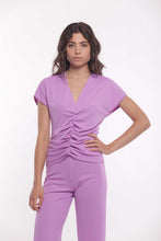 Carica l'immagine nel visualizzatore di Gallery, blusa con riprese - mimì muà - ciclamino 2025