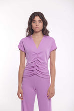 Carica l'immagine nel visualizzatore di Gallery, blusa con riprese - mimì muà - ciclamino 2025