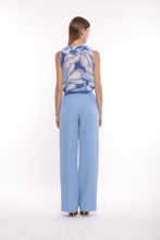 Carica l'immagine nel visualizzatore di Gallery, pantalone palazzo in tessuto tecnico - mimì muà - celeste 2025
