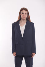 Carica l'immagine nel visualizzatore di Gallery, giacca lunga in manofredda - mimì muà - blu