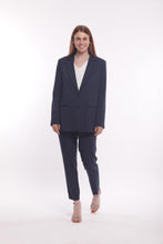 Carica l'immagine nel visualizzatore di Gallery, giacca lunga in manofredda - mimì muà - blu