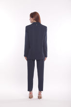 Carica l'immagine nel visualizzatore di Gallery, giacca lunga in manofredda - mimì muà - blu