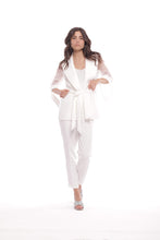 Carica l'immagine nel visualizzatore di Gallery, pantalone sigaretta con elastico dietro in tessuto tecnico - mimì muà - bianco 2025