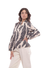 Carica l'immagine nel visualizzatore di Gallery, blusa fantasia leaves - mimì muà - panna