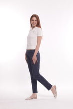 Carica l'immagine nel visualizzatore di Gallery, pantalone sigaretta in gabardina - mimì muà - blu 2025