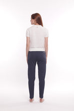 Carica l'immagine nel visualizzatore di Gallery, pantalone sigaretta in gabardina - mimì muà - blu 2025