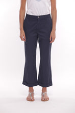 Carica l'immagine nel visualizzatore di Gallery, pantalone wide leg in gabardina - mimì muà - blu 2025
