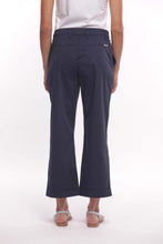 Carica l'immagine nel visualizzatore di Gallery, pantalone wide leg in gabardina - mimì muà - blu 2025