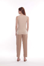 Carica l'immagine nel visualizzatore di Gallery, pantalone cropped con risvoltino bull di cotone - mimì muà - beige 2025