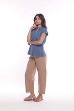 Carica l'immagine nel visualizzatore di Gallery, pantalone palloncino in bull - mimì muà - beige 2025