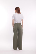 Carica l'immagine nel visualizzatore di Gallery, pantalone palazzo in bull - mimì muà - verde salvia 2025