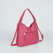 Carica l'immagine nel visualizzatore di Gallery, borsa a sacca con bordi intrecciati - mimì muà - fuxia