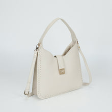 Carica l'immagine nel visualizzatore di Gallery, borsa a sacca con bordi intrecciati - mimì muà - beige