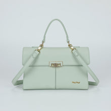 Carica l'immagine nel visualizzatore di Gallery, borsa a mano grande con pattina - mimì muà - verde salvia