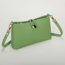 Carica l'immagine nel visualizzatore di Gallery, borsa a tracolla con chiusura a bottone - mimì muà - verde