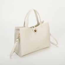 Carica l'immagine nel visualizzatore di Gallery, borsa shopping con chiusura a bottone - mimì muà - bianco