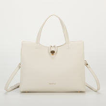 Carica l'immagine nel visualizzatore di Gallery, borsa shopping con chiusura a bottone - mimì muà - bianco