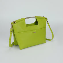 Carica l'immagine nel visualizzatore di Gallery, borsa a mano con manico in metallo - mimì muà - salvia