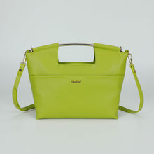 Carica l'immagine nel visualizzatore di Gallery, borsa a mano con manico in metallo - mimì muà - salvia