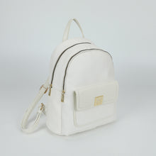 Carica l'immagine nel visualizzatore di Gallery, zaino con patta liscia - mimì muà - bianco