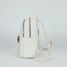 Carica l'immagine nel visualizzatore di Gallery, zaino con patta liscia - mimì muà - bianco