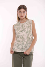 Carica l'immagine nel visualizzatore di Gallery, top fantasia toile de jouy - mimì muà - verde militare