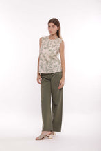 Carica l'immagine nel visualizzatore di Gallery, top fantasia toile de jouy - mimì muà - verde militare
