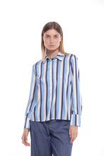 Carica l'immagine nel visualizzatore di Gallery, camicia fantasia stripes - mimì muà - blu celeste