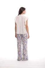 Carica l'immagine nel visualizzatore di Gallery, pantalone palazzo fantasia toile de jouy - mimì muà - azzurro 2025