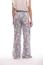 Carica l'immagine nel visualizzatore di Gallery, pantalone palazzo fantasia toile de jouy - mimì muà - azzurro 2025