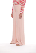 Carica l'immagine nel visualizzatore di Gallery, pantalone palazzo con elastico in cadì - mimì muà - cipria