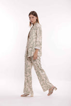 Carica l'immagine nel visualizzatore di Gallery, giacca lunga fantasia toile de jouy - mimì muà - verde militare