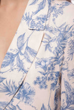Carica l'immagine nel visualizzatore di Gallery, giacca lunga fantasia toile de jouy - mimì muà - azzurro