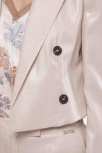 Carica l'immagine nel visualizzatore di Gallery, giacca cropped laminata - mimì muà - beige