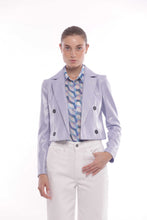 Carica l'immagine nel visualizzatore di Gallery, giacca cropped laminata - mimì muà - lilla