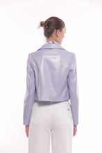 Carica l'immagine nel visualizzatore di Gallery, giacca cropped laminata - mimì muà - lilla