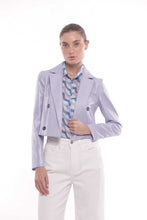 Carica l'immagine nel visualizzatore di Gallery, giacca cropped laminata - mimì muà - lilla