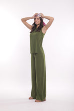 Carica l'immagine nel visualizzatore di Gallery, pantalone palazzo in ity - mimì muà - verde militare 2025