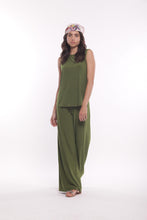Carica l'immagine nel visualizzatore di Gallery, pantalone palazzo in ity - mimì muà - verde militare 2025