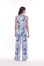 Carica l'immagine nel visualizzatore di Gallery, pantalone palazzo fantasia - mimì muà - bianco azzurro 2025