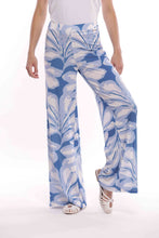 Carica l'immagine nel visualizzatore di Gallery, pantalone palazzo fantasia - mimì muà - bianco azzurro 2025