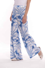 Carica l'immagine nel visualizzatore di Gallery, pantalone palazzo fantasia - mimì muà - bianco azzurro 2025
