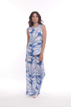 Carica l'immagine nel visualizzatore di Gallery, pantalone palazzo fantasia - mimì muà - bianco azzurro 2025