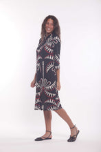 Carica l'immagine nel visualizzatore di Gallery, abito longuette in ity fantasia - mimì muà - nero