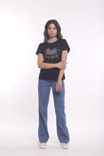 Carica l'immagine nel visualizzatore di Gallery, t-shirt "you rock" - mimì muà - nero