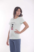 Carica l'immagine nel visualizzatore di Gallery, t-shirt " A GOOD DAY" - mimì muà - verde acqua